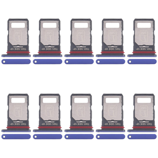 For Motorola Edge 60 Pro 10pcs Original SIM Card Tray + SIM Card Tray (Blue)