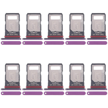 For Motorola Edge 60 Pro 10pcs Original SIM Card Tray + SIM Card Tray (Purple)