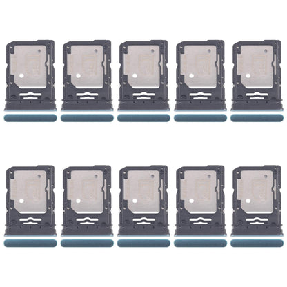 For Motorola Edge 60 Fusion 10pcs Original SIM Card Tray + SIM Card Tray / Micro SD Card Tray (Green)