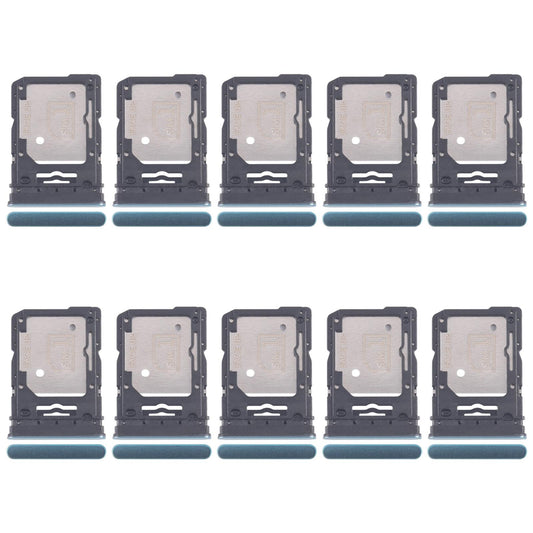 For Motorola Edge 60 Fusion 10pcs Original SIM Card Tray + SIM Card Tray / Micro SD Card Tray (Green)