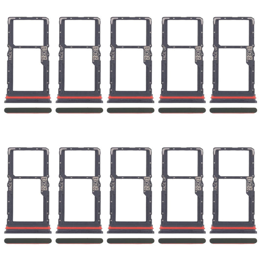 For Motorola Moto G56 10pcs Original SIM Card Tray + SIM / Micro SD Card Tray (Green)