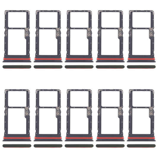 For Motorola Moto G56 10pcs Original SIM Card Tray + SIM / Micro SD Card Tray (Green)