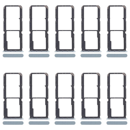 For OPPO A60 4G CPH2631 10pcs Original SIM Card Tray + SIM Card Tray + Micro SD Card Tray (Green)