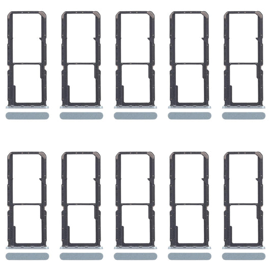For OPPO A60 4G CPH2631 10pcs Original SIM Card Tray + SIM Card Tray + Micro SD Card Tray (Green)