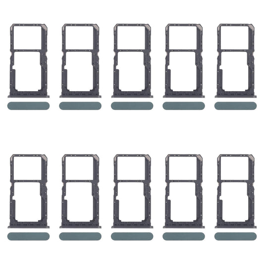 For OPPO A80 5G CPH2639 10pcs Original SIM Card Tray + SIM Card Tray / Micro SD Card Tray (Green)