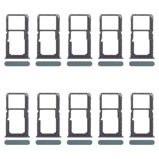 For OPPO A80 5G CPH2639 10pcs Original SIM Card Tray + SIM Card Tray / Micro SD Card Tray (Green)