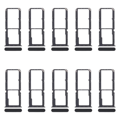 For OPPO Reno7 4G CPH2363 10pcs Original SIM Card Tray + SIM Card Tray + Micro SD Card Tray (Black)