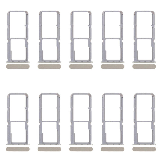 For OPPO Reno7 4G CPH2363 10pcs Original SIM Card Tray + SIM Card Tray + Micro SD Card Tray (Green)