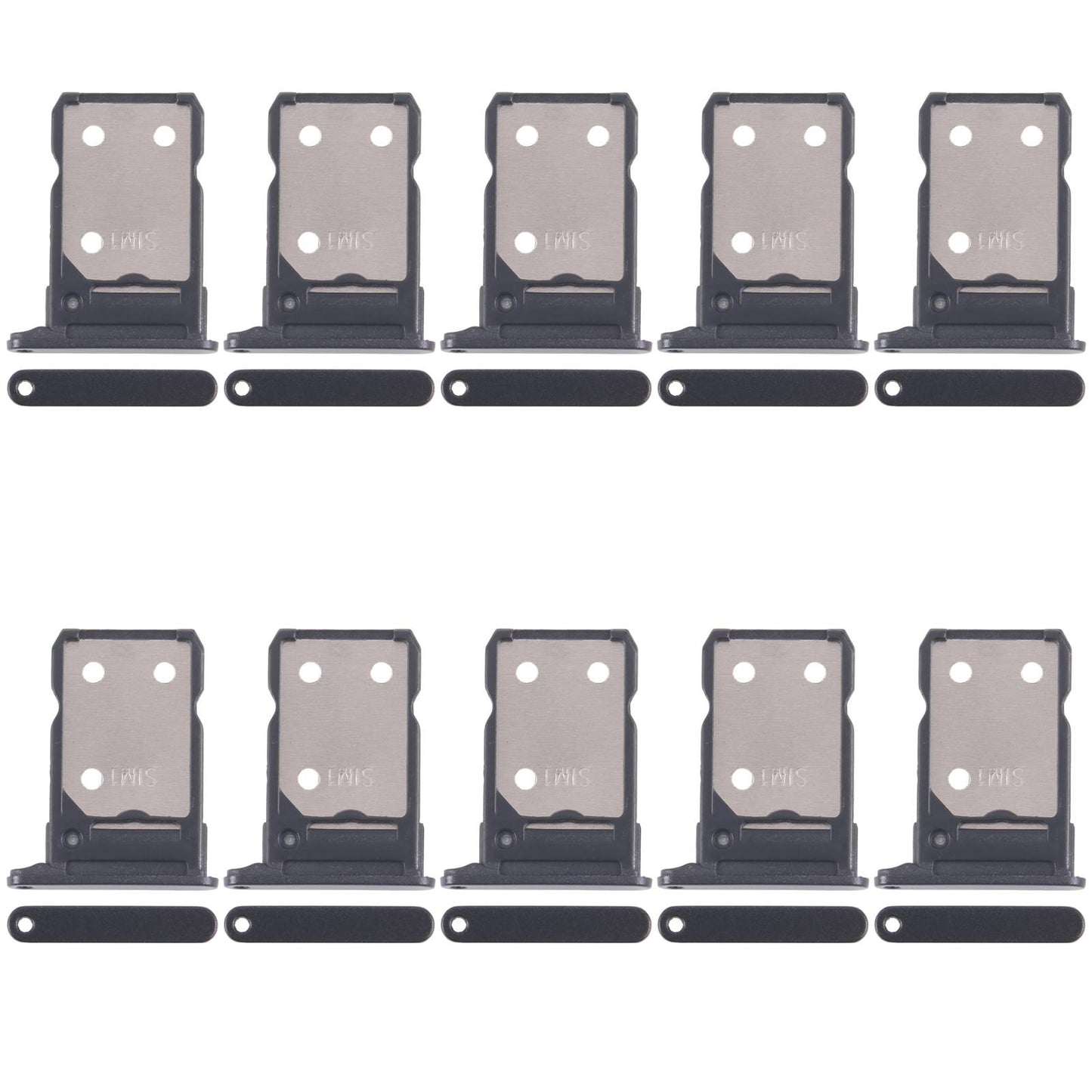 For OPPO Reno8 5G CPH2359 10pcs Original SIM Card Tray + SIM Card Tray (Black)