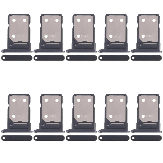 For OPPO Reno8 5G CPH2359 10pcs Original SIM Card Tray + SIM Card Tray (Black)