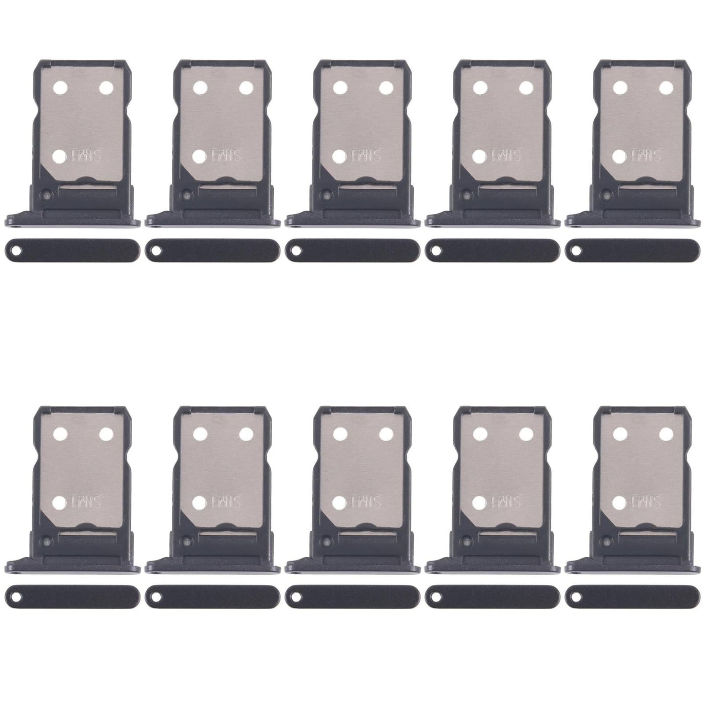 For OPPO Reno8 5G CPH2359 10pcs Original SIM Card Tray + SIM Card Tray (Black)