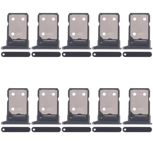 For OPPO Reno8 5G CPH2359 10pcs Original SIM Card Tray + SIM Card Tray (Black)