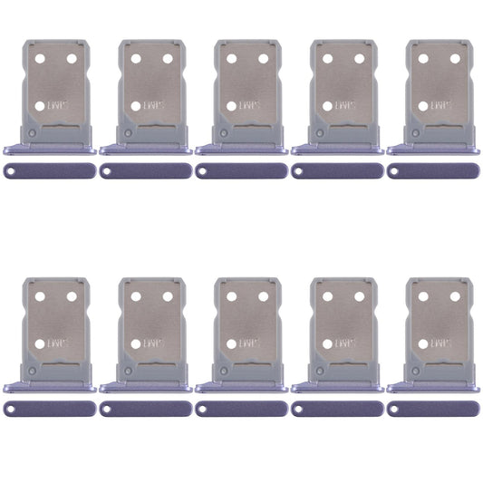 For OPPO Reno8 5G CPH2359 10pcs Original SIM Card Tray + SIM Card Tray (Purple)