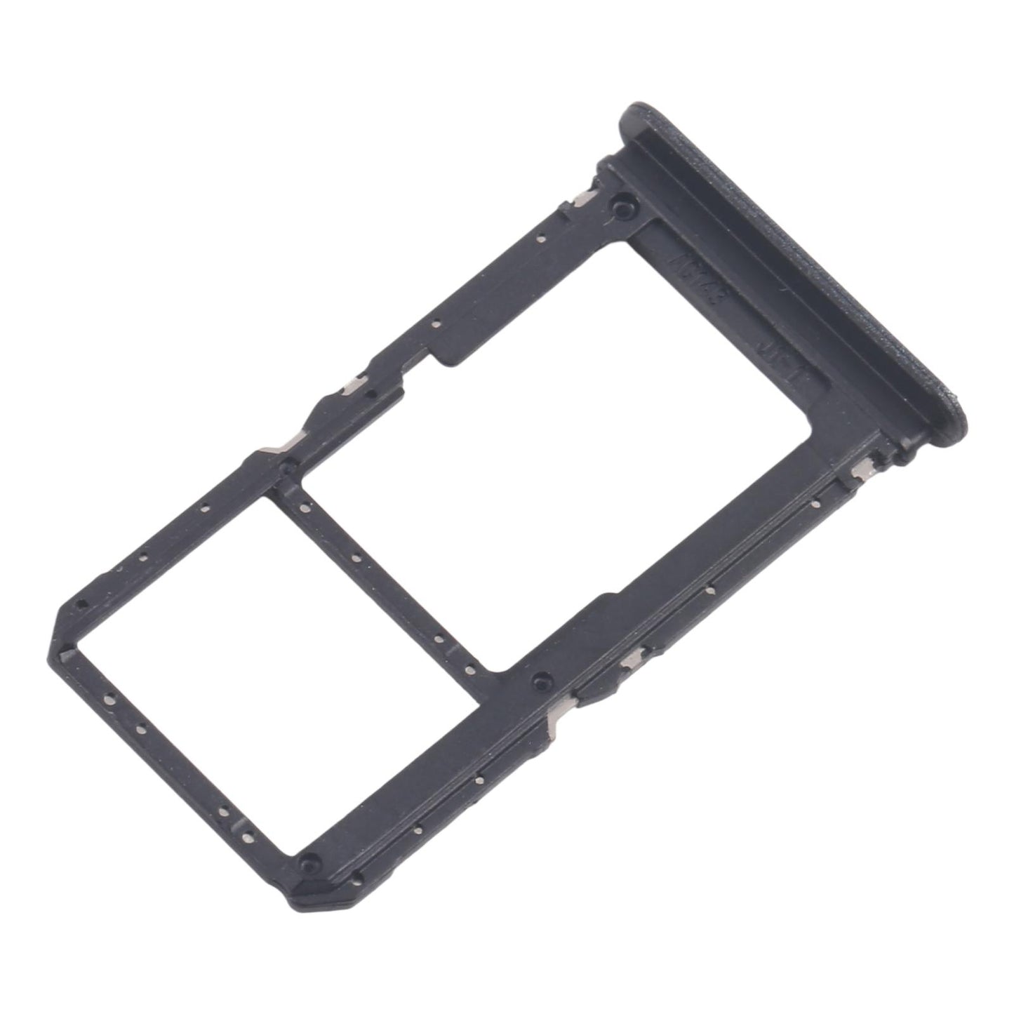 For OPPO Reno11 F CPH2603 10pcs Original SIM Card Tray + SIM Card Tray / Micro SD Card Tray (Black)