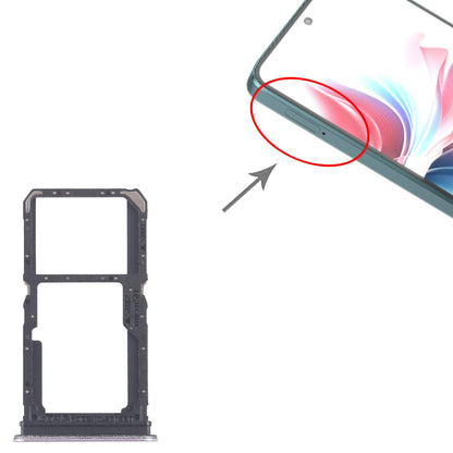 For OPPO Reno11 F CPH2603 10pcs Original SIM Card Tray + SIM Card Tray / Micro SD Card Tray (Pink)