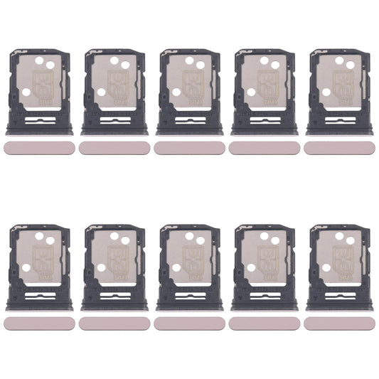 For OPPO Reno12 Pro CPH2629 10pcs Original SIM Card Tray + SIM Card Tray / Micro SD Card Tray (Pink)