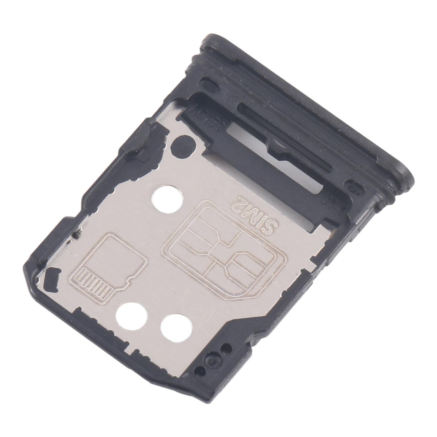 For OPPO Reno12 Pro CPH2629 10pcs Original SIM Card Tray + SIM Card Tray / Micro SD Card Tray (Silver)