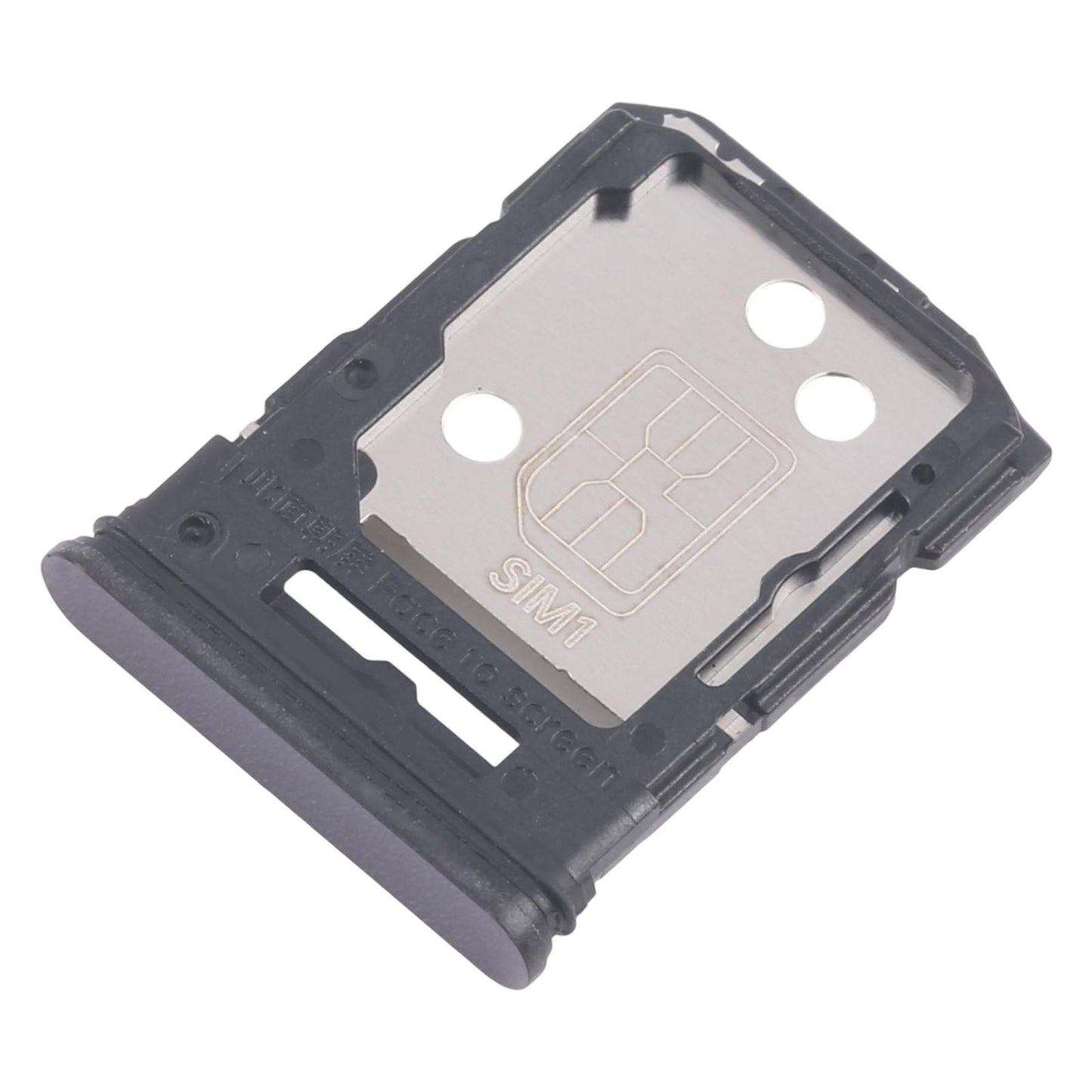 For OPPO Reno12 5G CPH2625 10pcs Original SIM Card Tray + SIM Card Tray / Micro SD Card Tray (Black)