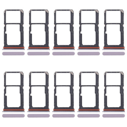 For OPPO A5 Pro 4G CPH2711 10pcs Original SIM Card Tray + SIM Card Tray / Micro SD Card Tray (Pink)