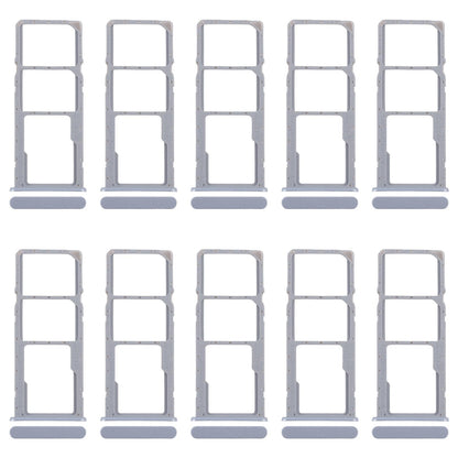For Realme C51 RMX3830 10pcs Original SIM Card Tray + SIM Card Tray + Micro SD Card Tray (Pink)