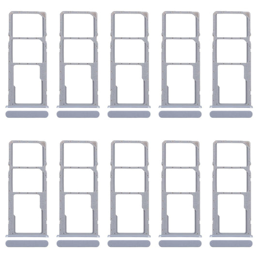 For Realme C51 RMX3830 10pcs Original SIM Card Tray + SIM Card Tray + Micro SD Card Tray (Pink)