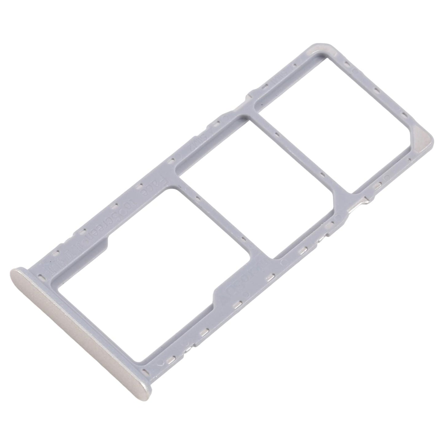 For Realme C51 RMX3830 10pcs Original SIM Card Tray + SIM Card Tray + Micro SD Card Tray (Gold)