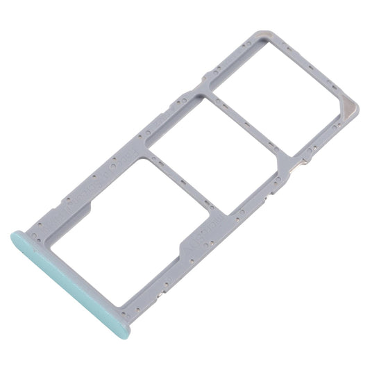 For Realme C53 India RMX3762 10pcs Original SIM Card Tray + SIM Card Tray + Micro SD Card Tray (Green)