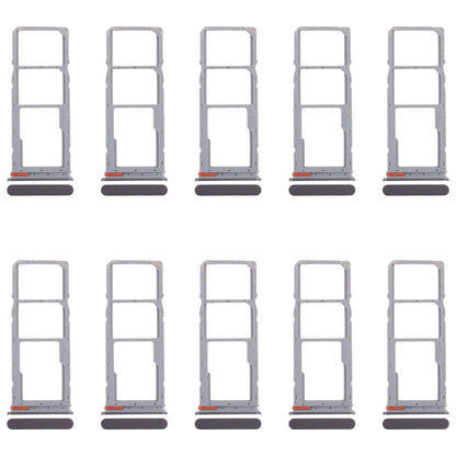 For Realme C75 4G RMX3941 10pcs Original SIM Card Tray + SIM Card Tray + Micro SD Card Tray (Black)