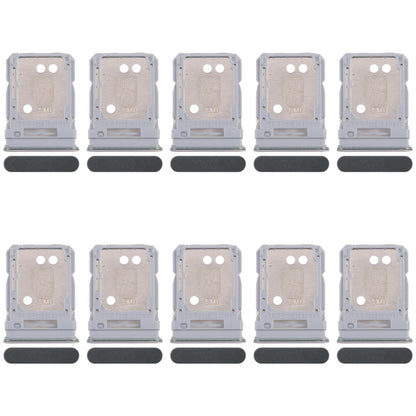 For Realme 12+ 5G RMX3867 10pcs Original SIM Card Tray + SIM Card Tray / Micro SD Card Tray (Dark Green)