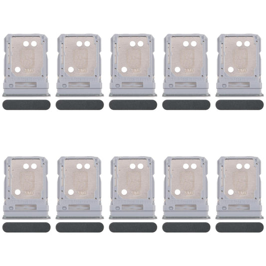 For Realme 12+ 5G RMX3867 10pcs Original SIM Card Tray + SIM Card Tray / Micro SD Card Tray (Dark Green)