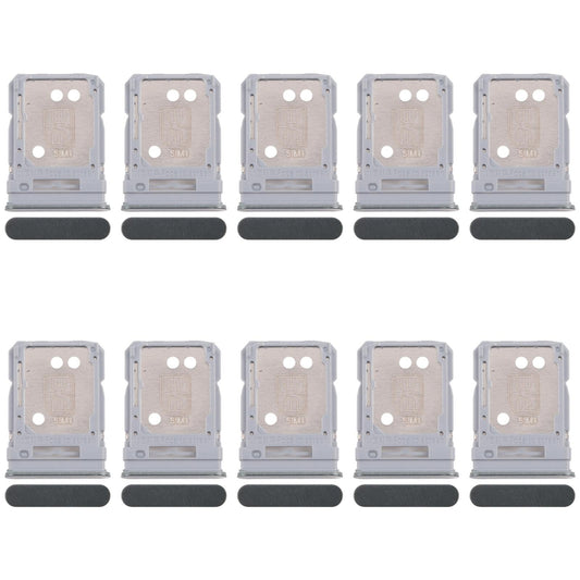 For Realme 12+ 5G RMX3867 10pcs Original SIM Card Tray + SIM Card Tray / Micro SD Card Tray (Dark Green)