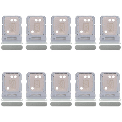 For Realme 12+ 5G RMX3867 10pcs Original SIM Card Tray + SIM Card Tray / Micro SD Card Tray (Light Green)