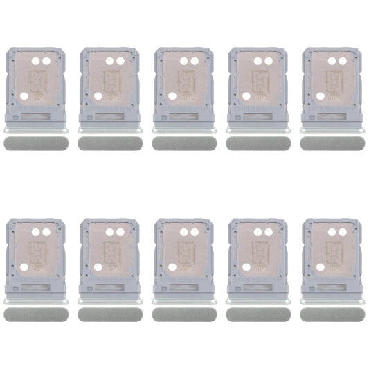 For Realme 12+ 5G RMX3867 10pcs Original SIM Card Tray + SIM Card Tray / Micro SD Card Tray (Light Green)