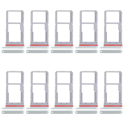 For Realme 13 5G RMX3951 10pcs Original SIM Card Tray + SIM Card Tray / Micro SD Card Tray (Green)