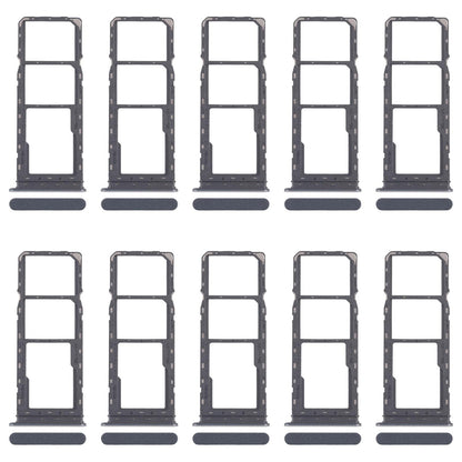 For Realme C65 4G RMX3910 10pcs Original SIM Card Tray + SIM Card Tray + Micro SD Card Tray (Black)