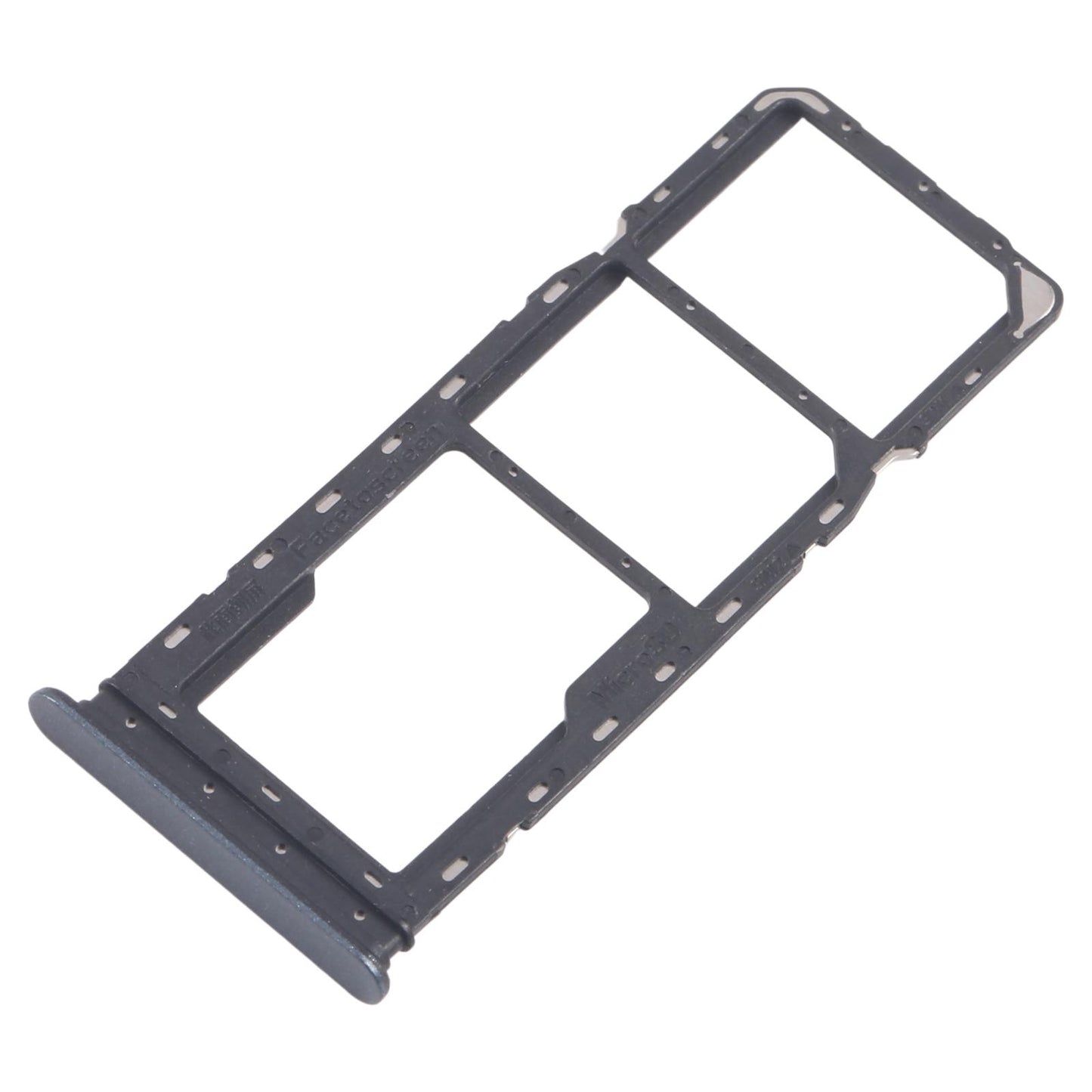 For Realme C65 4G RMX3910 10pcs Original SIM Card Tray + SIM Card Tray + Micro SD Card Tray (Black)