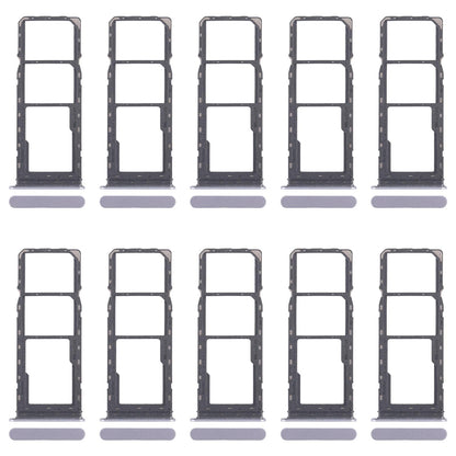 For Realme C65 4G RMX3910 10pcs Original SIM Card Tray + SIM Card Tray + Micro SD Card Tray (Blue)