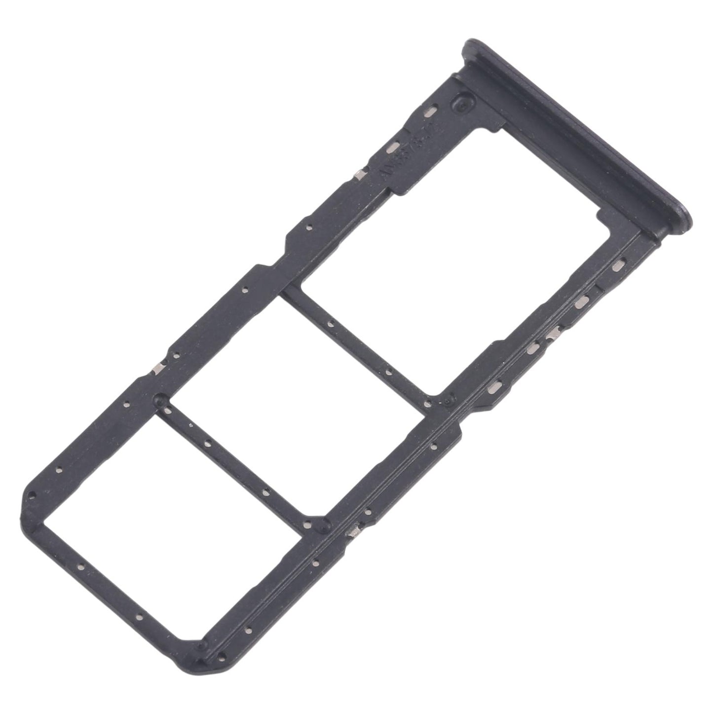For Realme 11 5G RMX3780 10pcs Original SIM Card Tray + SIM Card Tray + Micro SD Card Tray (Black)
