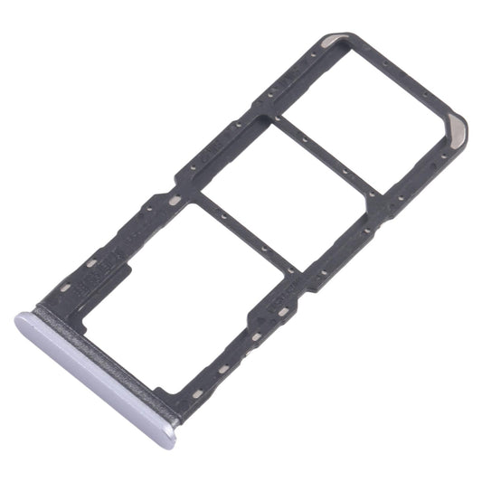 For Realme 11 5G RMX3780 10pcs Original SIM Card Tray + SIM Card Tray + Micro SD Card Tray (Blue)