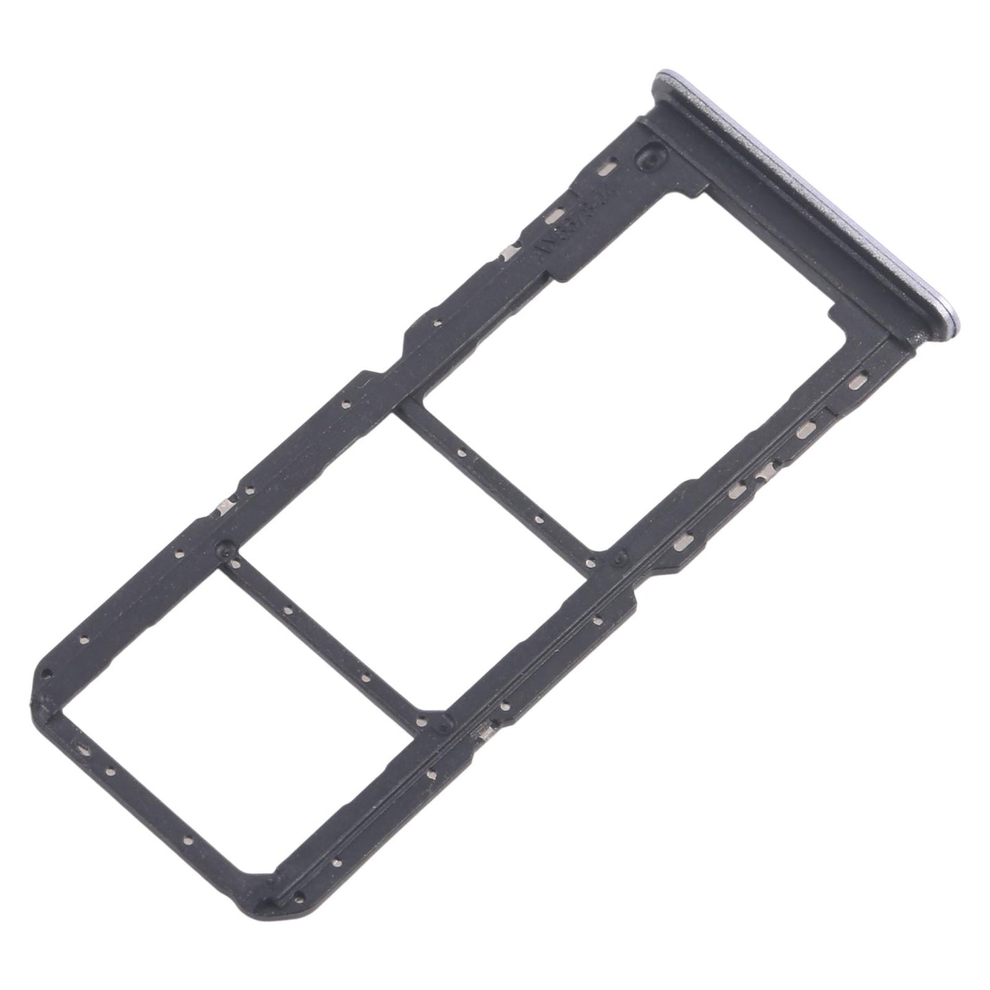 For Realme 11 5G RMX3780 10pcs Original SIM Card Tray + SIM Card Tray + Micro SD Card Tray (Blue)