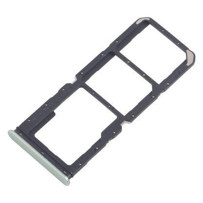 For Realme C67 4G RMX3890 10pcs Original SIM Card Tray + SIM Card Tray + Micro SD Card Tray (Light Green)