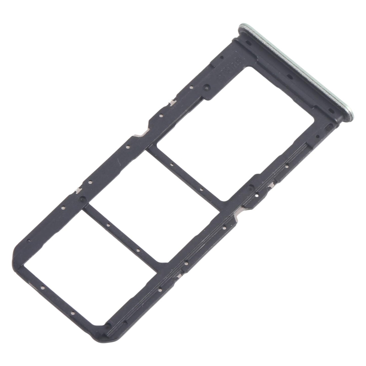 For Realme C67 4G RMX3890 10pcs Original SIM Card Tray + SIM Card Tray + Micro SD Card Tray (Light Green)