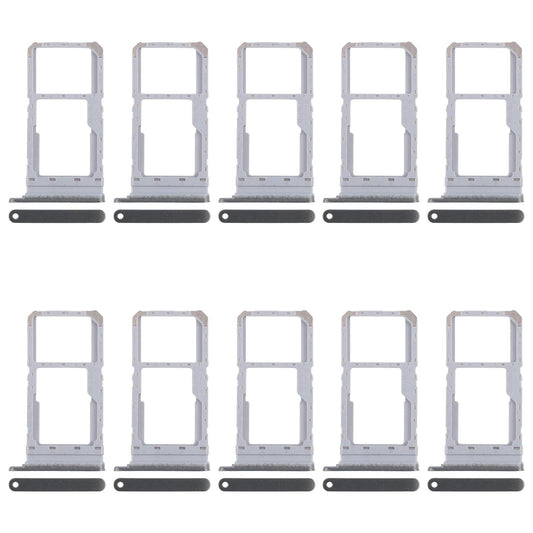 For Realme Narzo N65 5G CPH2639 10pcs Original SIM Card Tray + SIM Card Tray / Micro SD Card Tray (Dark Green)