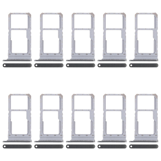 For Realme Narzo N65 5G CPH2639 10pcs Original SIM Card Tray + SIM Card Tray / Micro SD Card Tray (Dark Green)