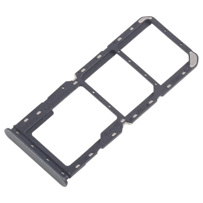 For Realme 12 Lite 4G 10pcs Original SIM Card Tray + SIM Card Tray + Micro SD Card Tray (Dark Green)