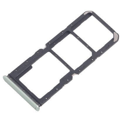For Realme 12 Lite 4G 10pcs Original SIM Card Tray + SIM Card Tray + Micro SD Card Tray (Light Green)