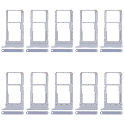 For Realme 12 5G RMX3999 10pcs Original SIM Card Tray + SIM Card Tray / Micro SD Card Tray (Blue)