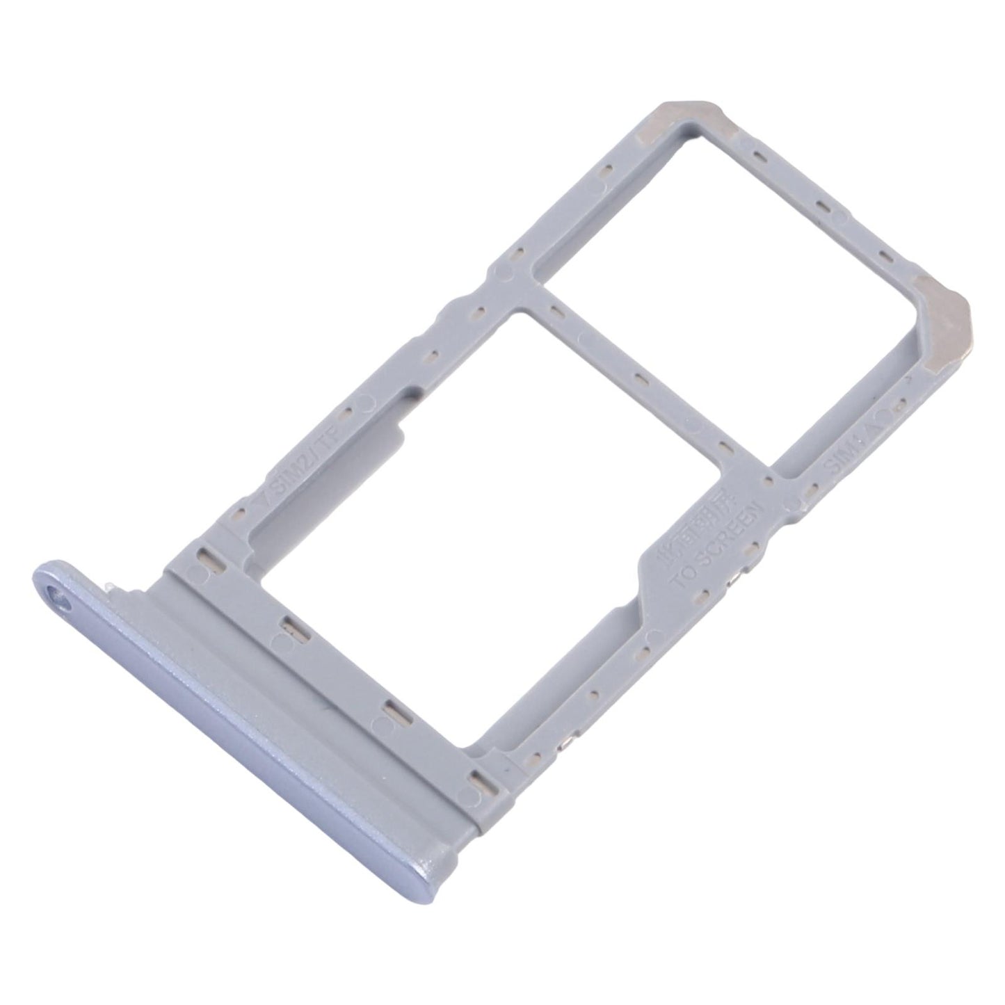 For Realme 12 5G RMX3999 10pcs Original SIM Card Tray + SIM Card Tray / Micro SD Card Tray (Blue)