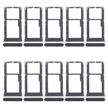 For Realme 10 Pro 5G RMX3663 RMX3660 RMX3661 10pcs Original SIM Card Tray + SIM Card Tray / Micro SD Card Tray (Black)