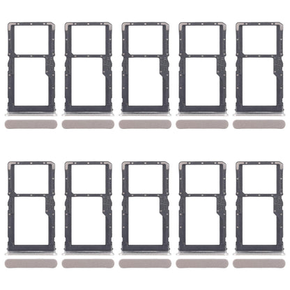 For Realme 10 Pro 5G RMX3663 RMX3660 RMX3661 10pcs Original SIM Card Tray + SIM Card Tray / Micro SD Card Tray (Gold)